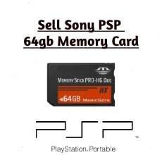 Sony PSP 64GB Memory Stick Pro Duo – high-capacity memory card front view